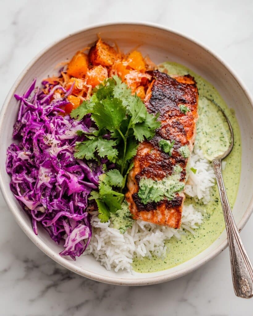 Chipotle Salmon with Orange Salsa and Aji Verde Recipe