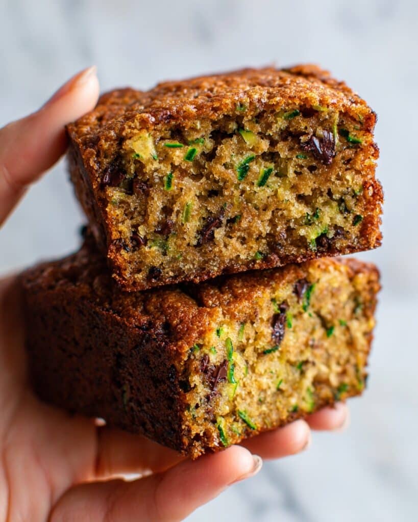 Almond Butter Chocolate Chip Zucchini Bars Recipe