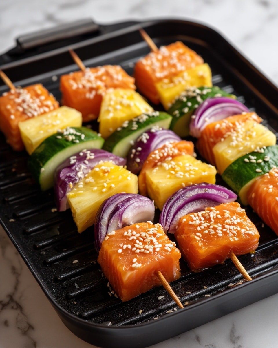 Asian Salmon Kabobs Recipe - Recipe Image