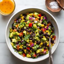 Black Bean and Corn Salad with Lime Dressing Recipe