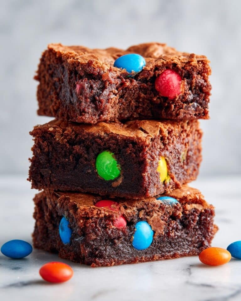 Fudgy M&M Brownies Recipe