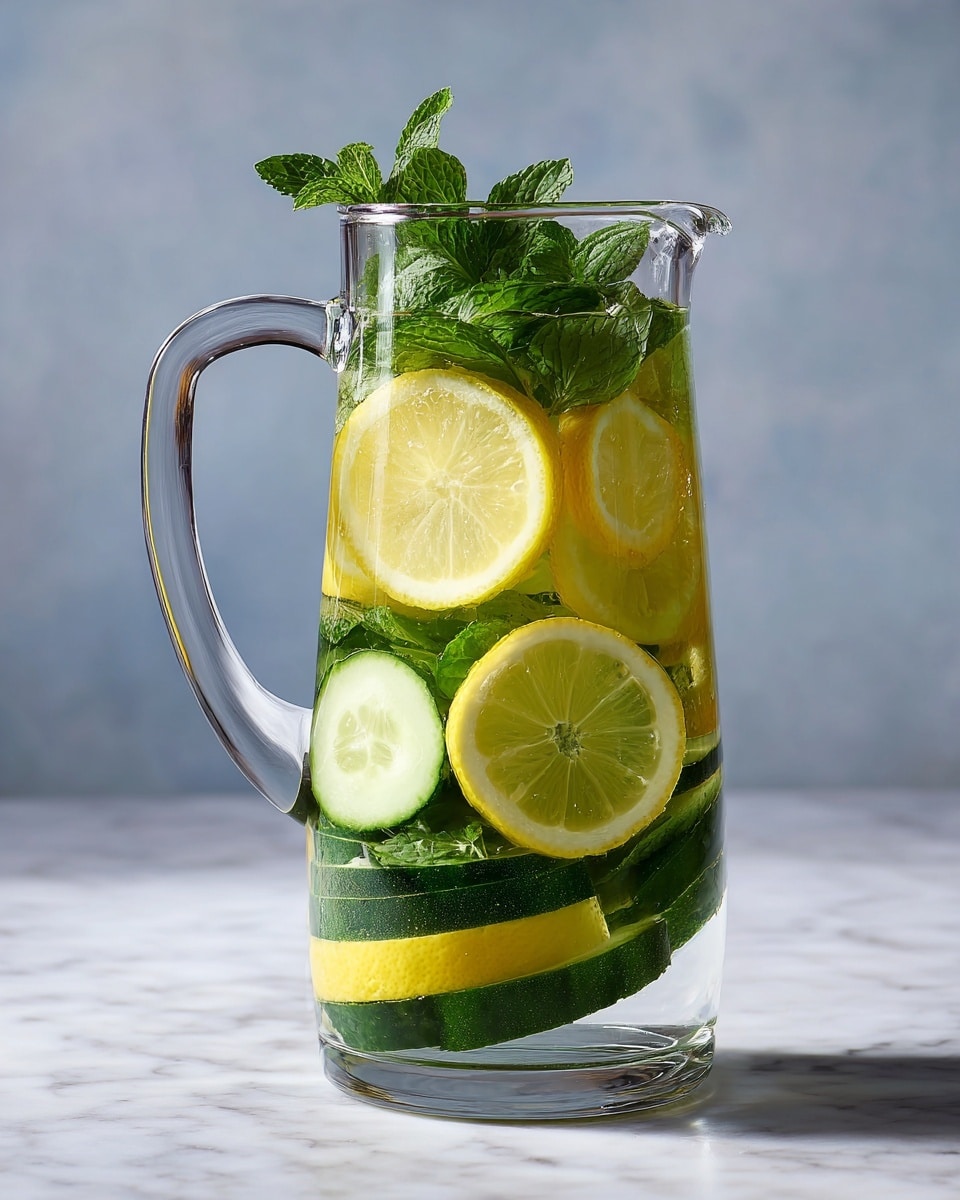 Cucumber Lemon Water Recipe - Recipe Image