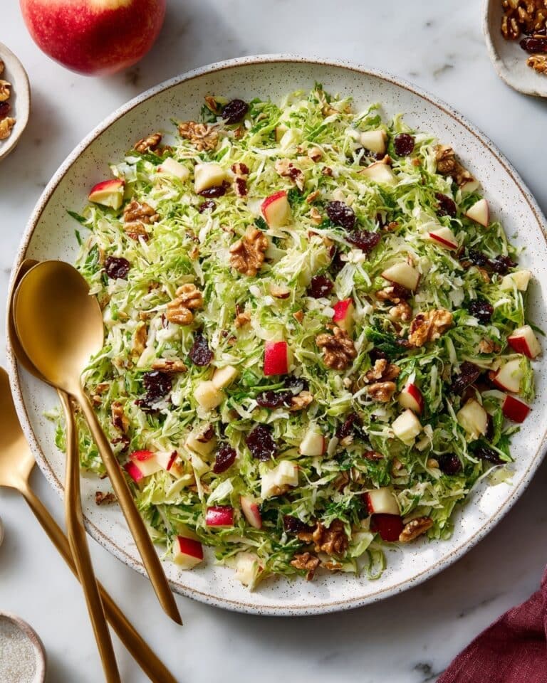 Shaved Brussels Sprout Salad with Dates, Apple, and Goat Cheese Recipe
