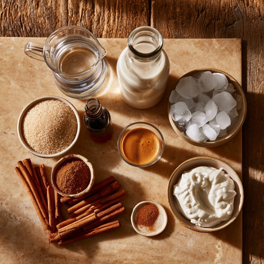 A clear glass jar filled with a thick reddish-brown liquid that looks like a sauce or syrup, with a shiny cinnamon stick floating on top, sitting on a white marbled surface. The liquid appears smooth with some small bubbles visible, and the cinnamon stick has a glossy texture. photo taken with an iphone --ar 4:5 --v 7