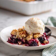 Paleo Blackberry Blueberry Cobbler Recipe