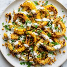 Vegan Corn Ribs with Aleppo Chili Butter and Lime Zest Cream Cheese Recipe