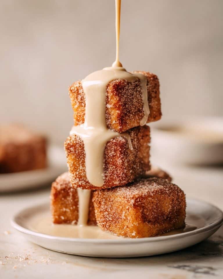 Peach Cobbler French Toast Bites Recipe