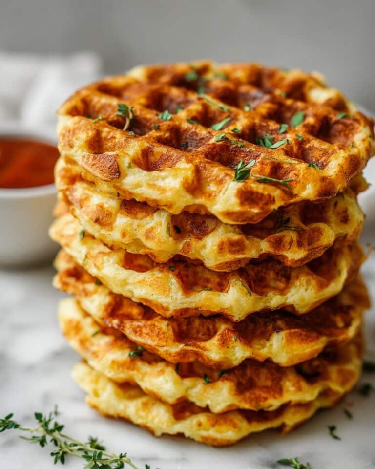 Cheesy Gnocchi Waffles Recipe