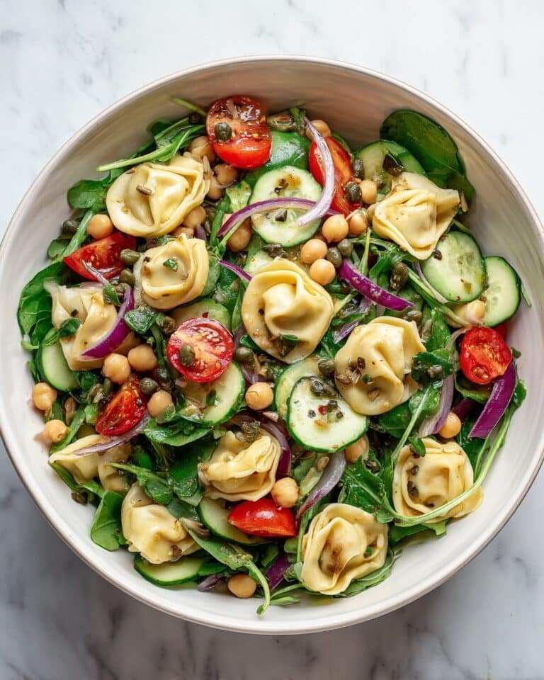Summer Tortellini Salad with Basil Vinaigrette Recipe