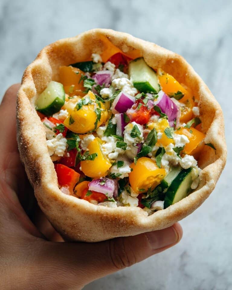 Creamy Feta and Veggie Pitas Recipe