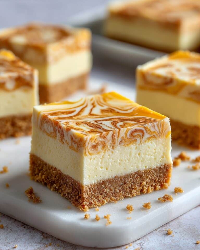 Pumpkin Swirl Cheesecake Bars Recipe