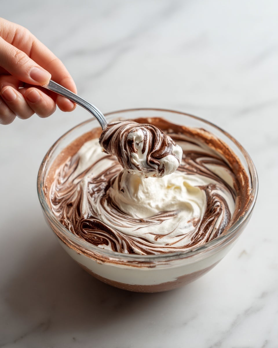 Chocolate Pavlova with Salted Caramel Sauce Recipe - Recipe Image