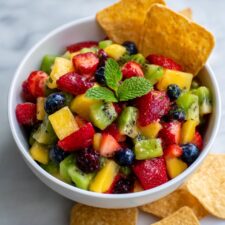 Fresh Fruit Salsa with Cinnamon Chips Recipe