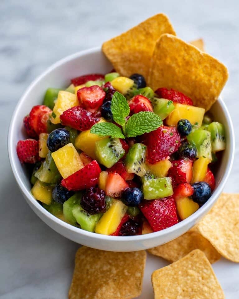 Fresh Fruit Salsa with Cinnamon Chips Recipe