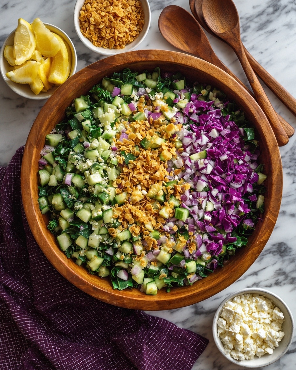 Creamy Dill Pickle Chopped Salad Recipe