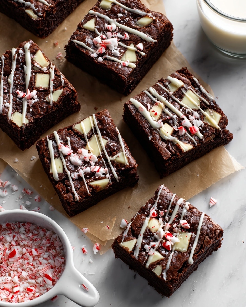 Peppermint Bark Brownies Recipe