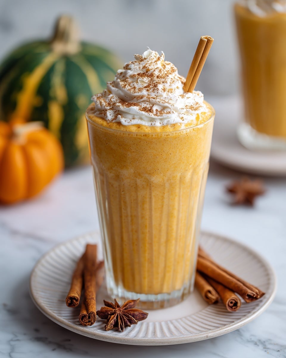 Creamy Pumpkin Protein Smoothie with Spices Recipe