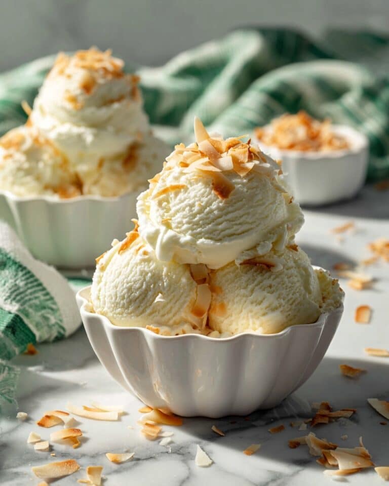 Toasted Coconut Ice Cream – No Churn Recipe