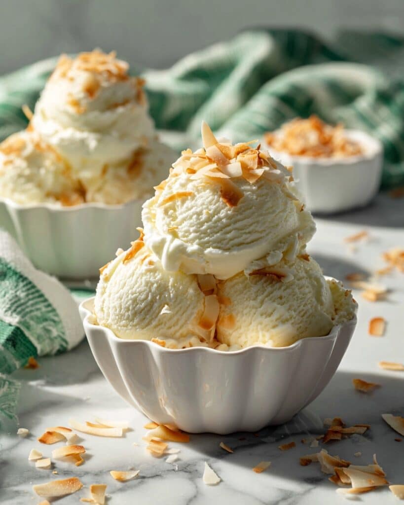 Toasted Coconut Ice Cream – No Churn Recipe