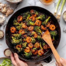 Ginger Shrimp and Broccoli Stir Fry Recipe
