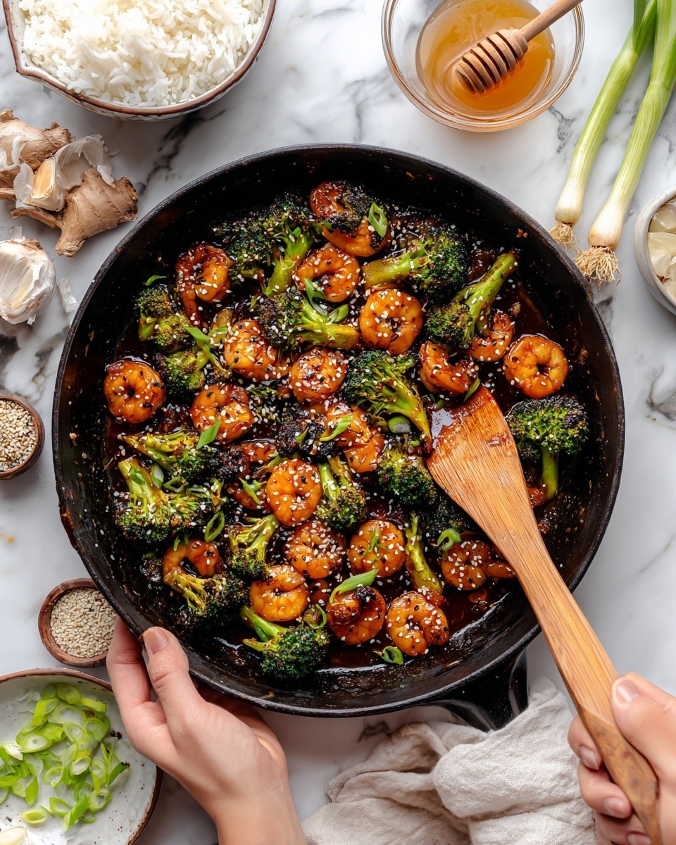 Ginger Shrimp and Broccoli Stir Fry Recipe