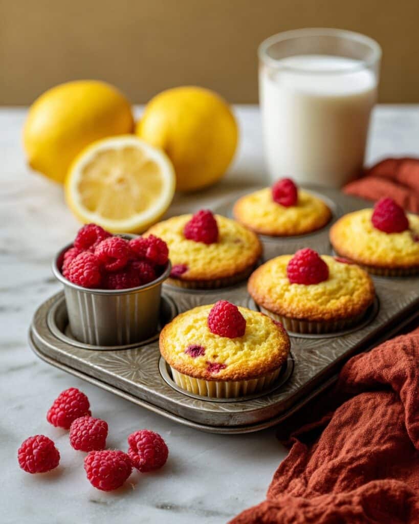 Raspberry Lemon Ricotta Muffins Recipe