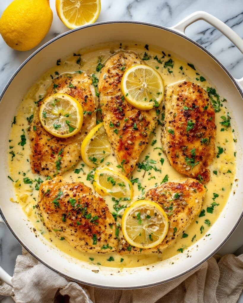 Easy Creamy Lemon Chicken Recipe