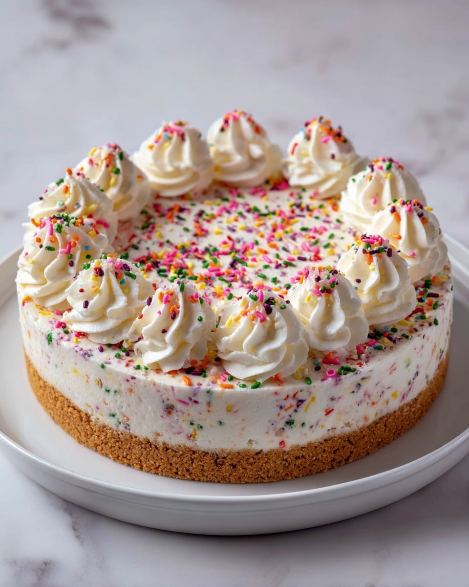 No-Bake Funfetti Cheesecake Recipe