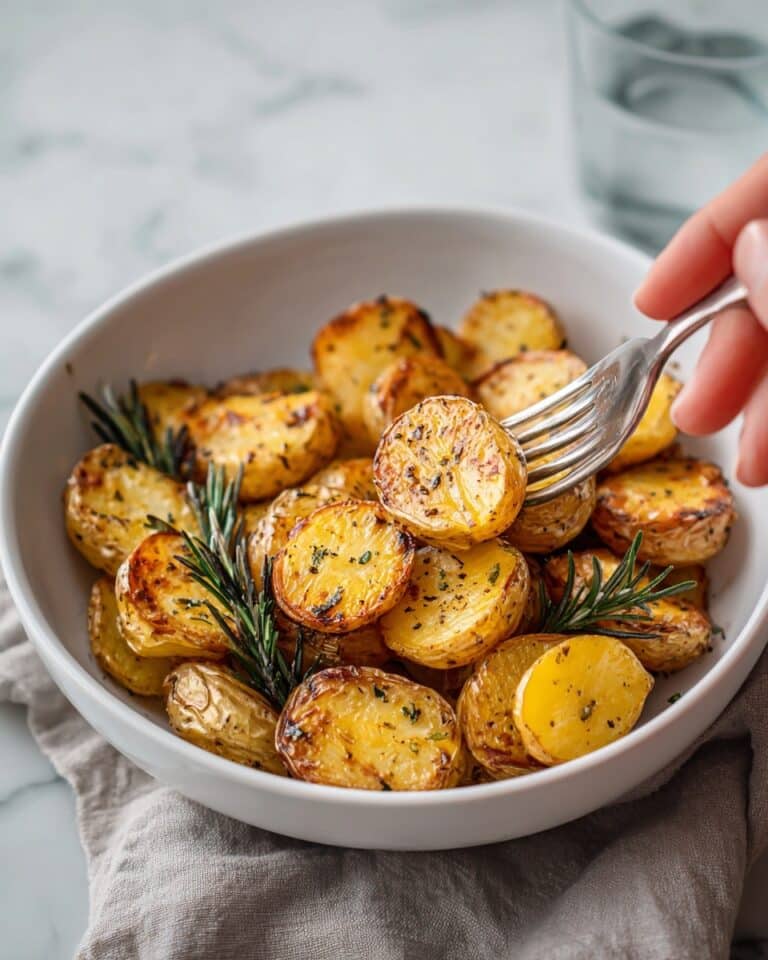 Crisp Herby Garlic Roasted Baby Potatoes Recipe