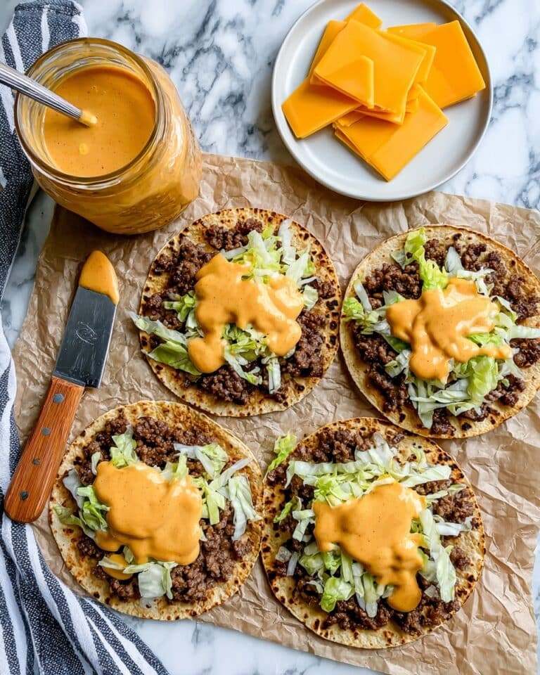 Smash Burger Tacos with Big Mac Sauce Recipe