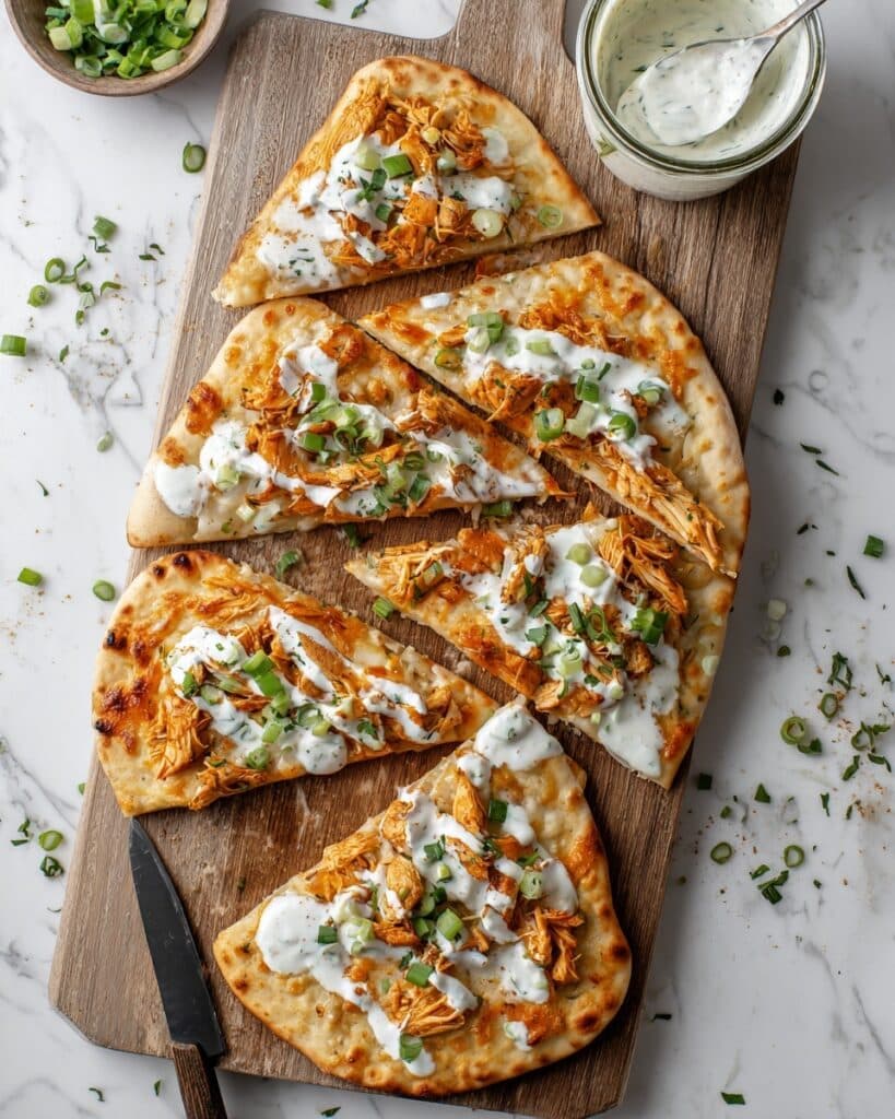 Buffalo Chicken Flatbread Pizza Recipe