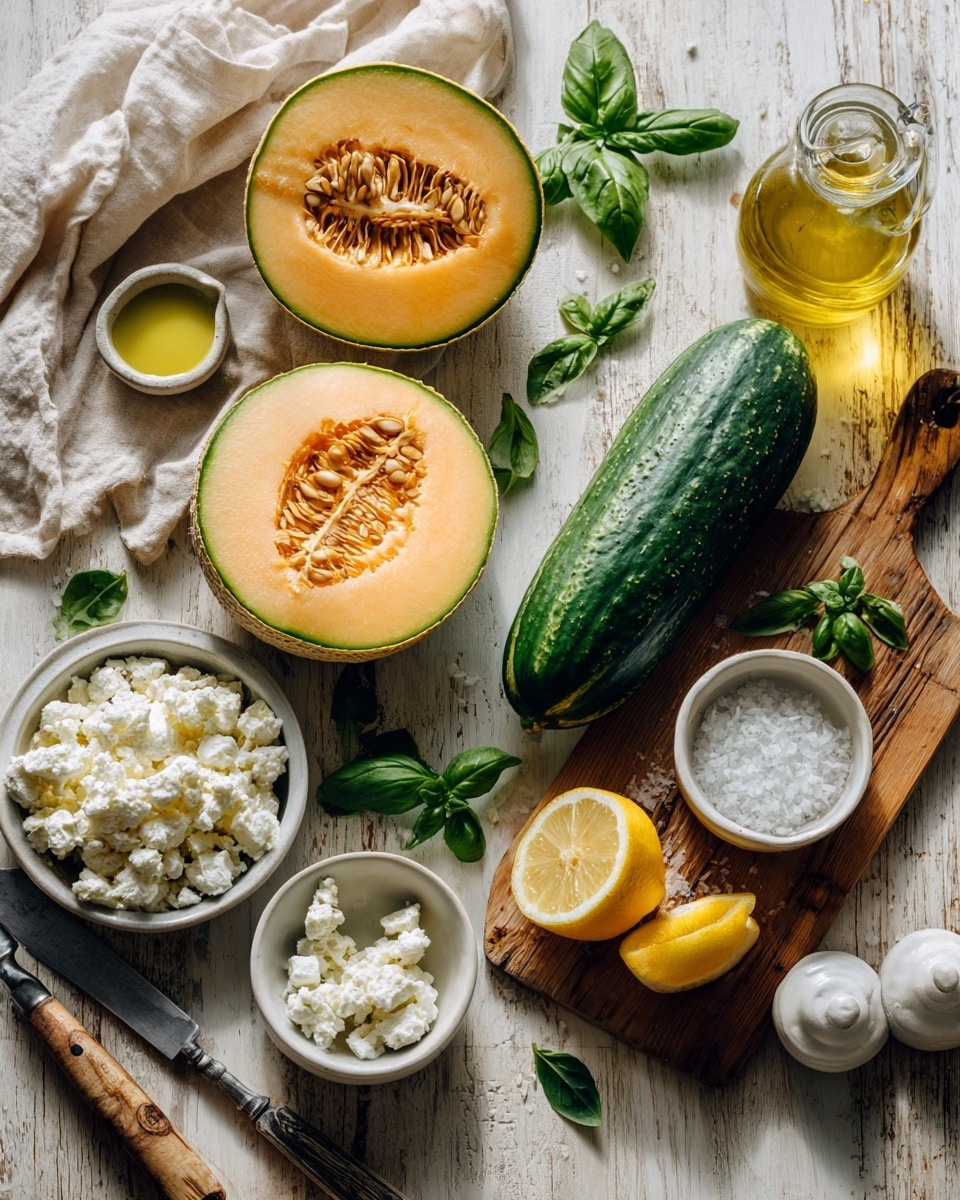 Cantaloupe Cucumber Salad Recipe - Recipe Image