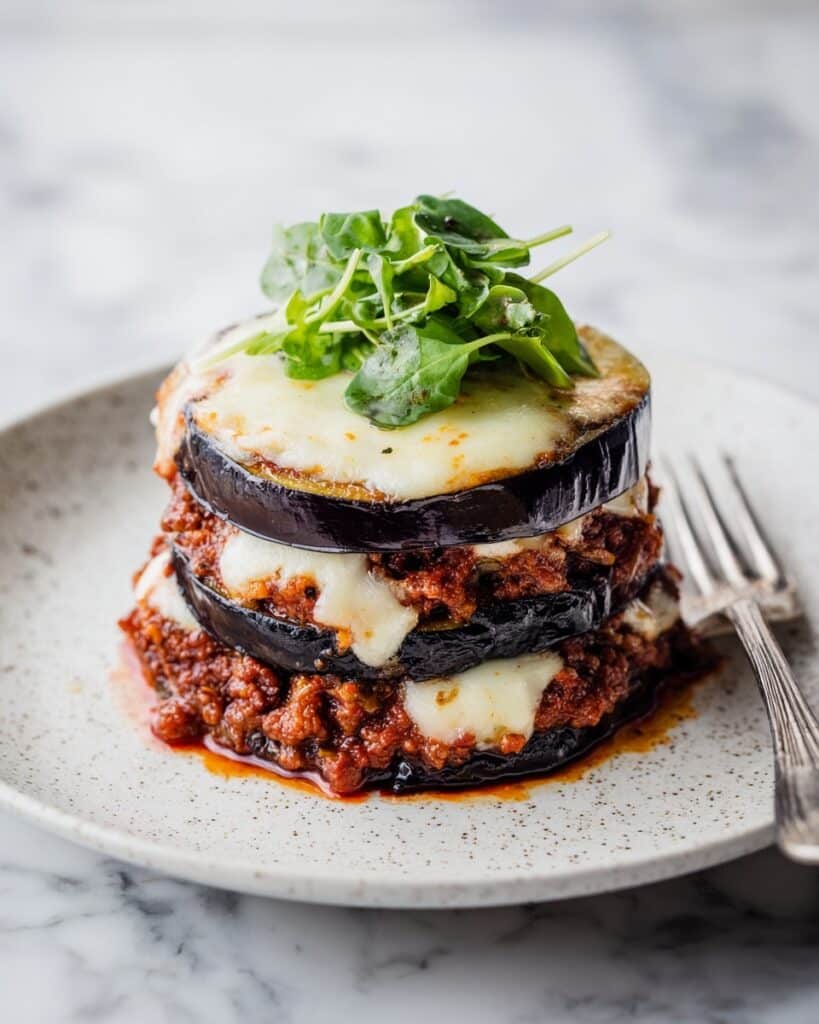 Eggplant Parmesan Stacks Recipe