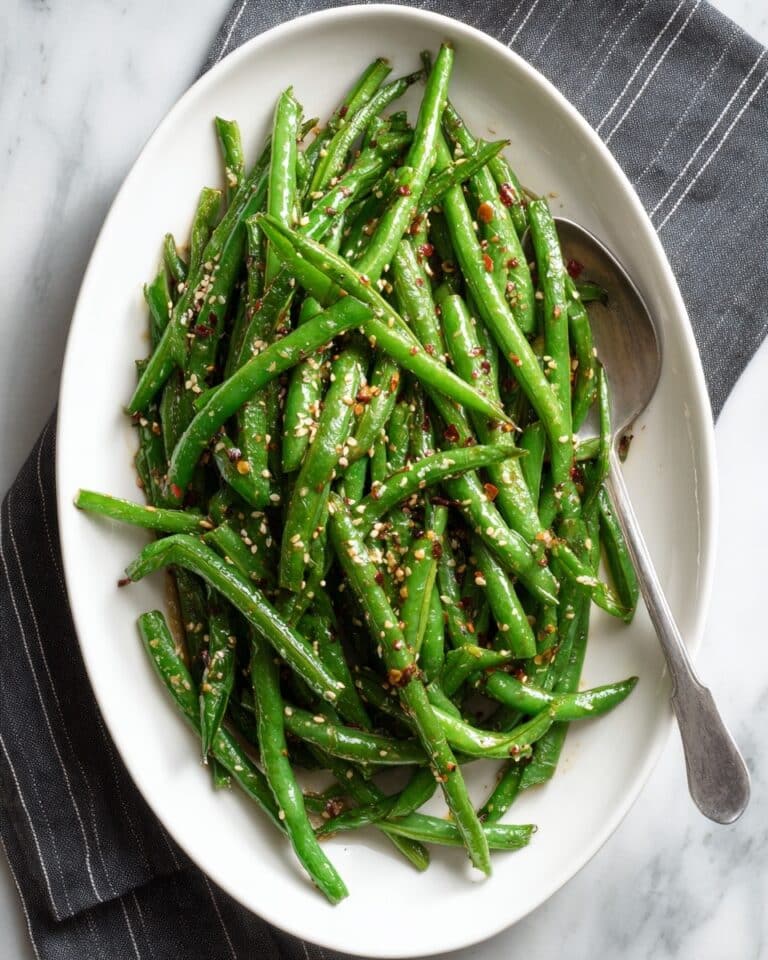 Asian Green Beans with Chili and Sesame Recipe