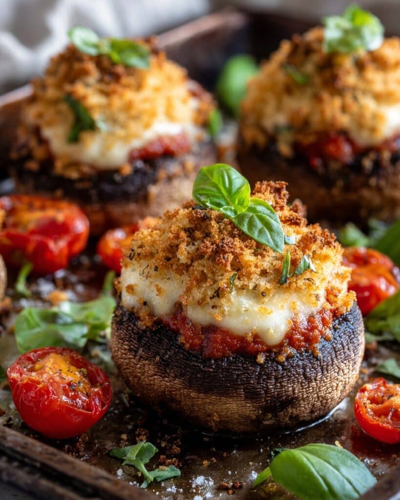 Sheet Pan Mushroom Parmigiana Recipe