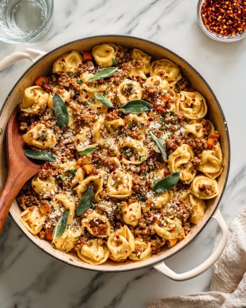 Creamy Butternut Squash and Sausage Tortellini Recipe