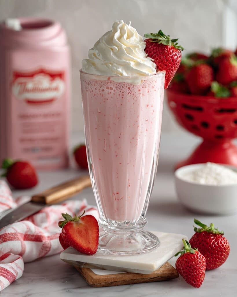 Strawberry Milkshake Recipe