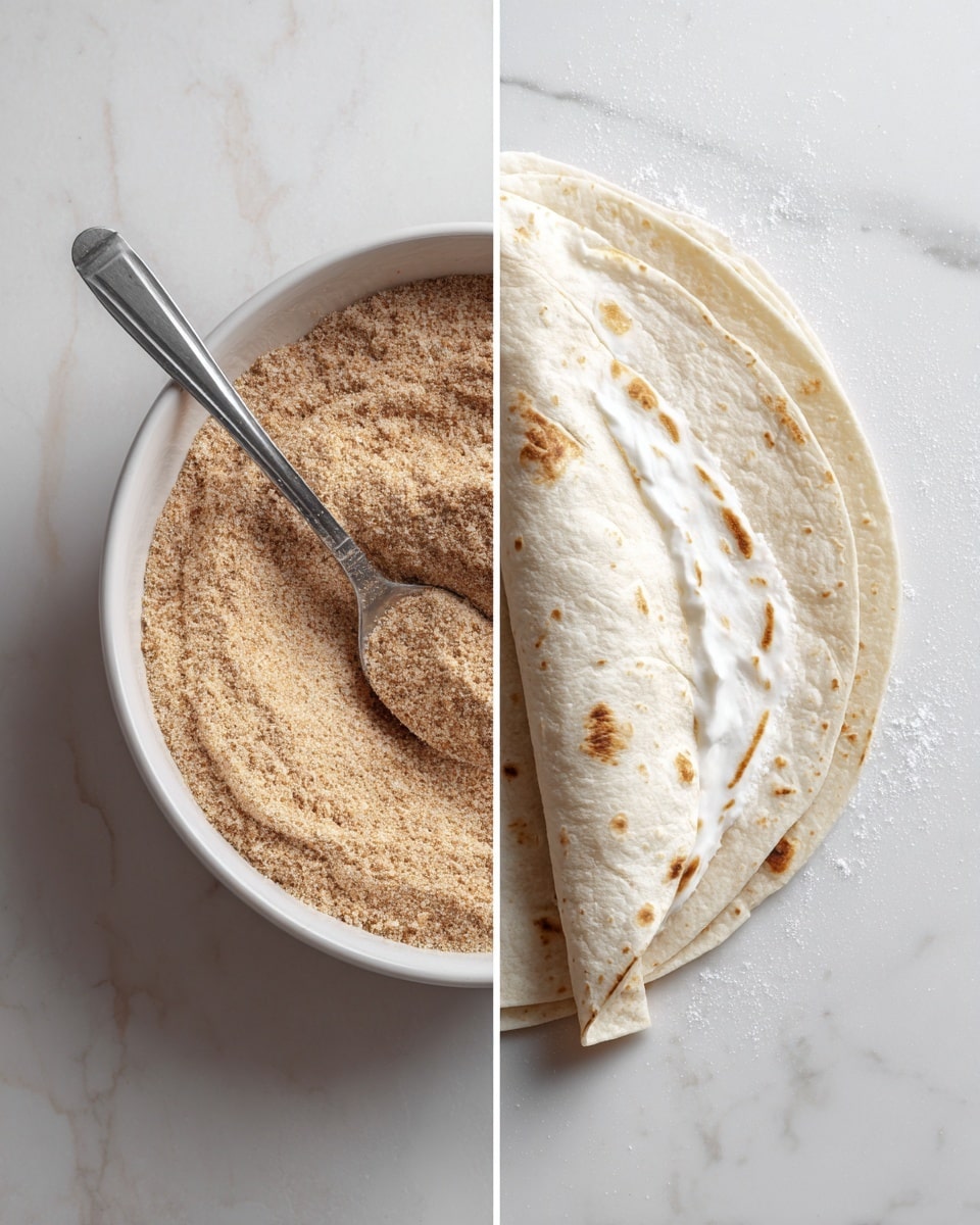 Cinnamon Sugar Tortillas with Cream Cheese Glaze Recipe - Recipe Image