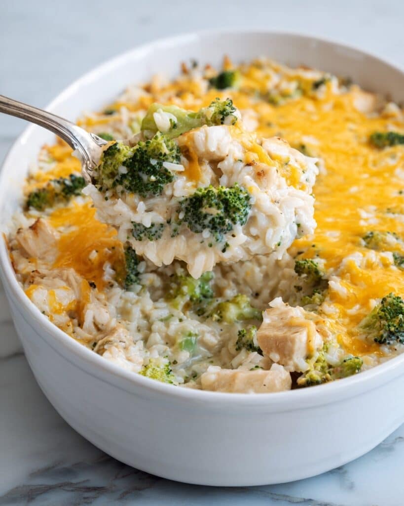 Easy 5-Ingredient Chicken Broccoli Casserole Recipe