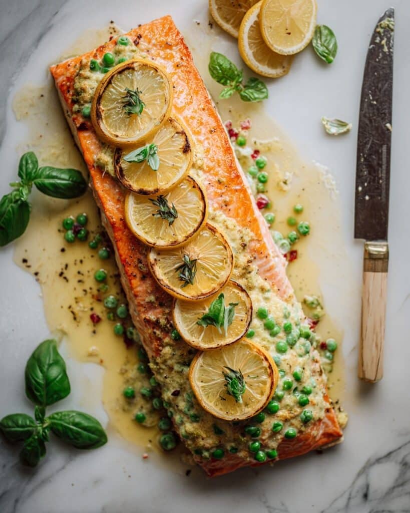 Mediterranean Stuffed Salmon Recipe