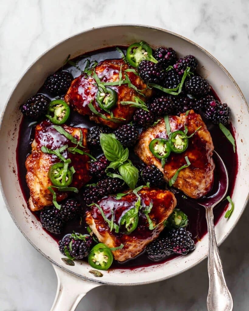 Blackberry Chicken with Balsamic Glaze Recipe