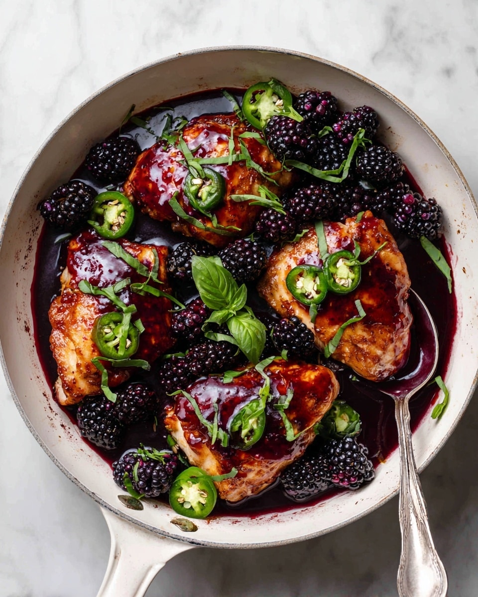 Blackberry Chicken with Balsamic Glaze Recipe