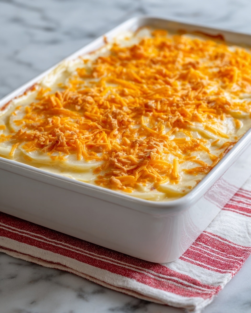 Easy Cheesy Scalloped Potatoes Recipe - Recipe Image