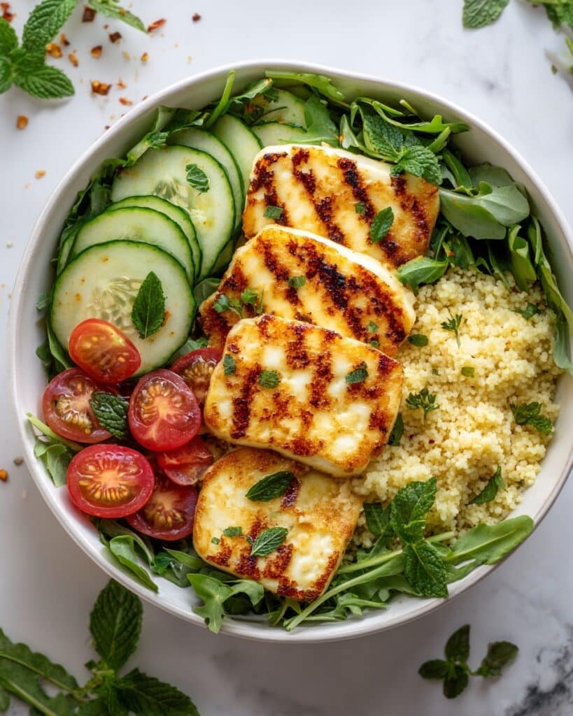 The Simplest Halloumi Salad Recipe