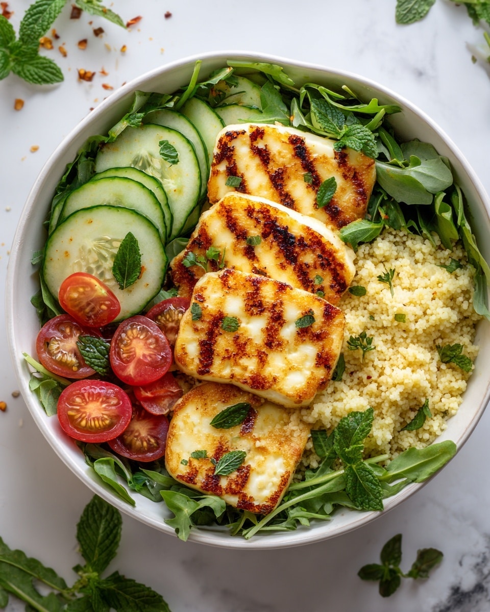 The Simplest Halloumi Salad Recipe