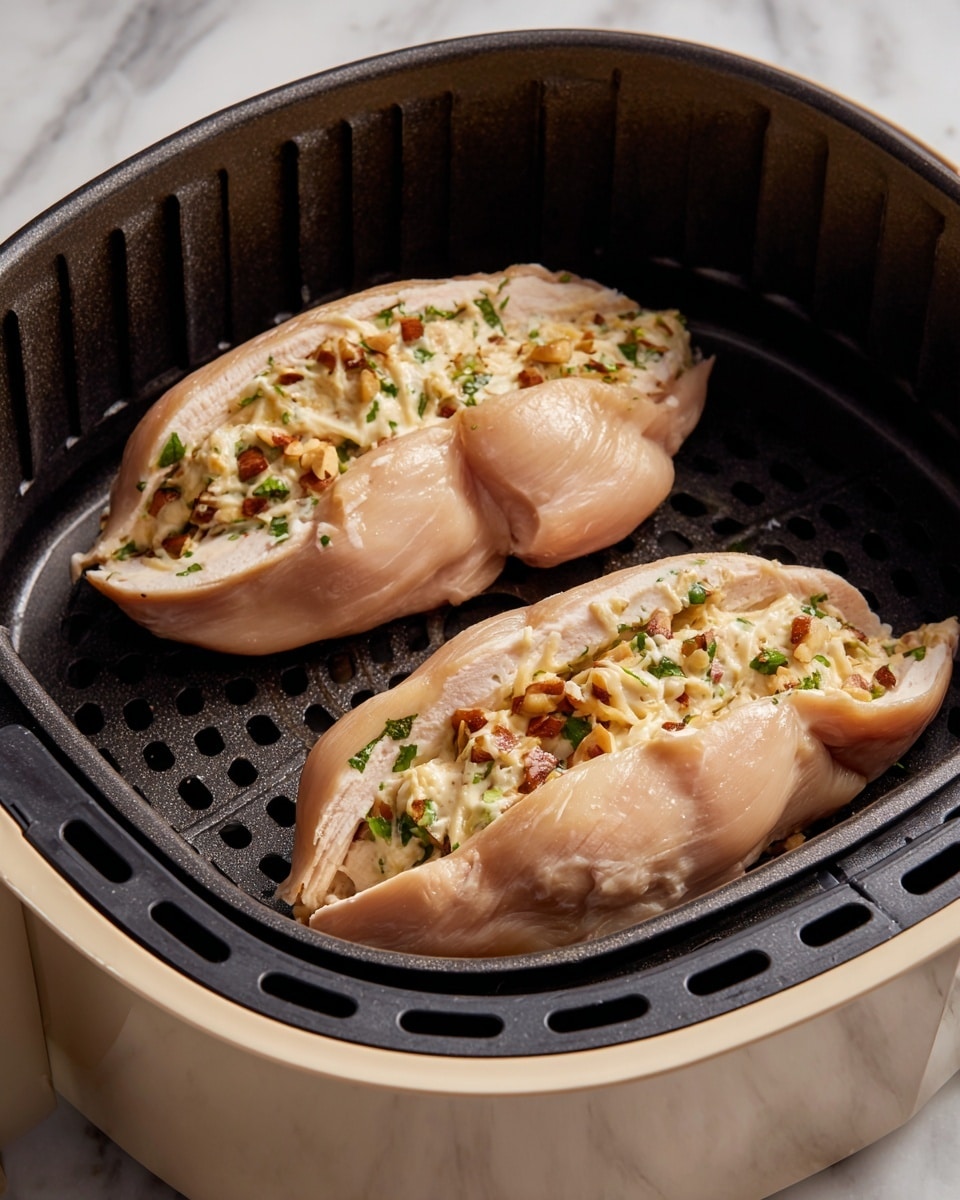 Air Fryer Jalapeno Popper Hasselback Chicken Recipe - Recipe Image