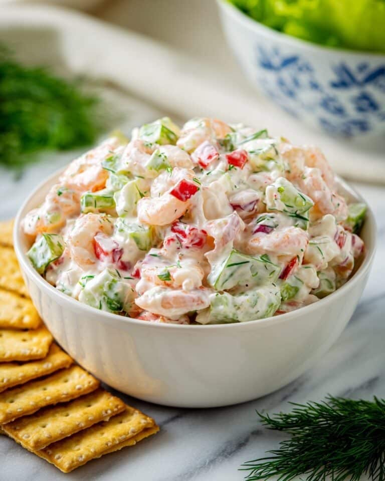 Lemon-Dill Shrimp Salad with Fresh Vegetables Recipe
