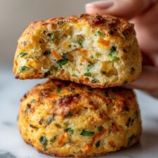 Veggie and Sausage Protein Breakfast Biscuits Recipe