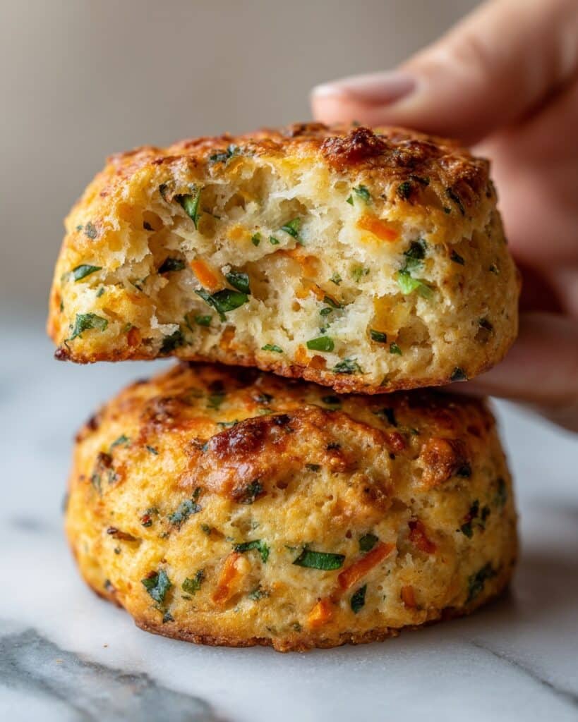 Veggie and Sausage Protein Breakfast Biscuits Recipe