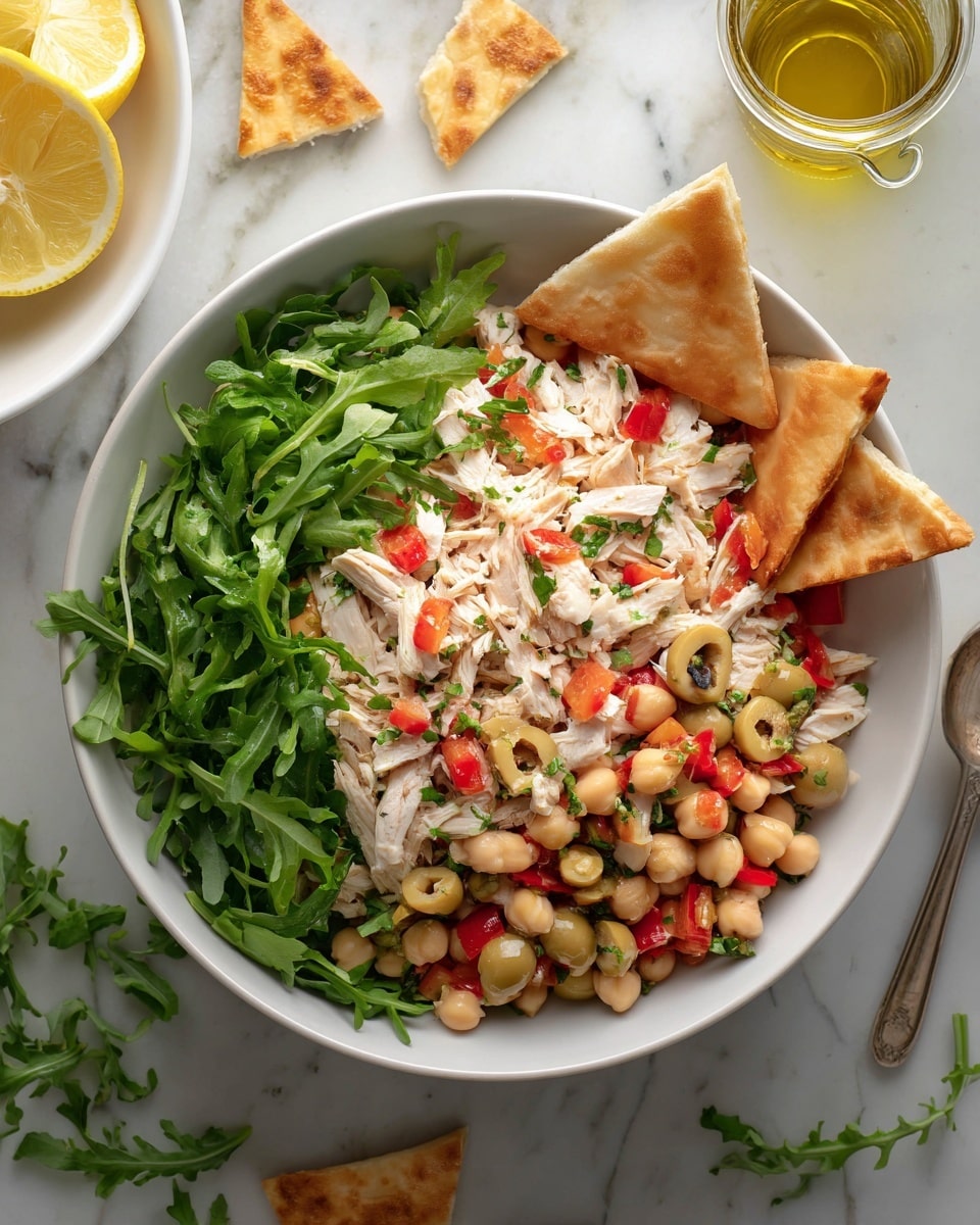 Mediterranean-Style Chickpea and Chicken Salad (No Mayo) Recipe